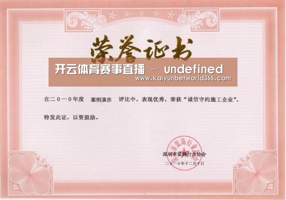 荣誉证书二