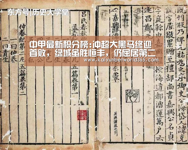 中甲最新积分榜:冲超大黑马终迎首败,绿城虽胜恒丰,仍屈居第二-开运体育(图1) 开运体育